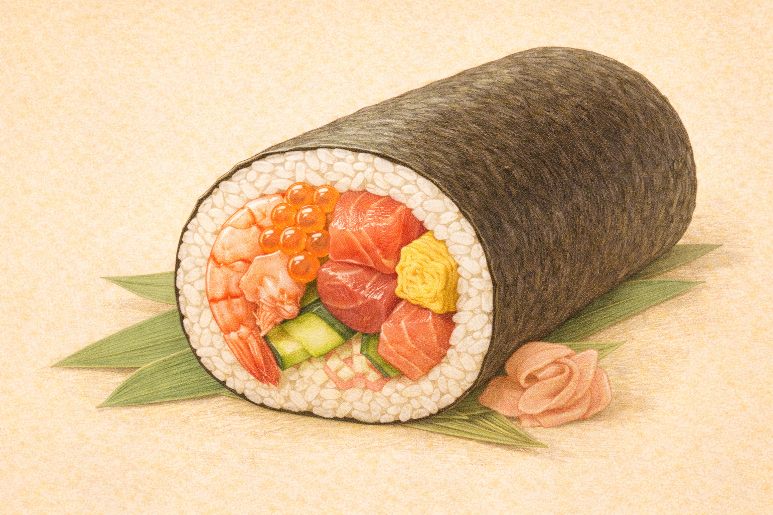 恵方巻のイラスト