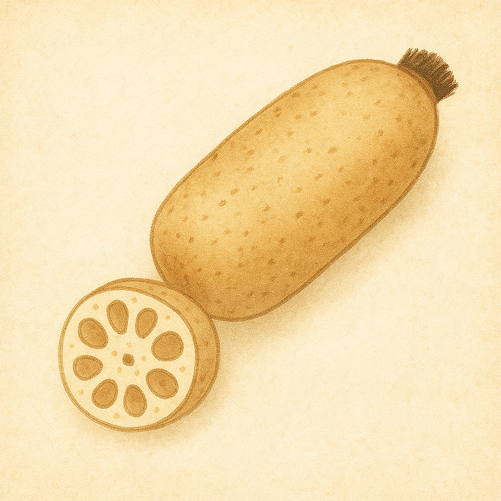 れんこんのイラスト