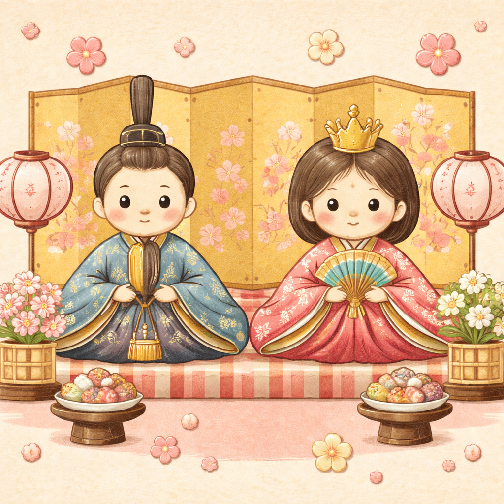 ひな祭りのイラスト