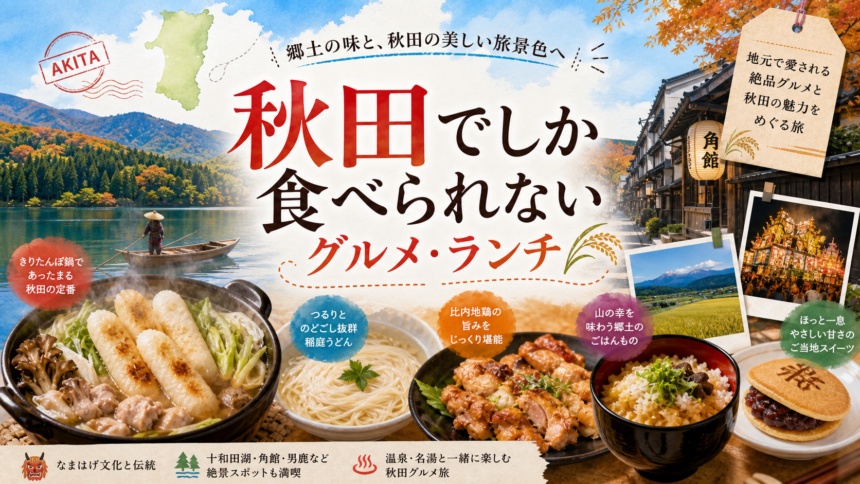 秋田でしか食べられないグルメ・ランチ完全ガイド｜カテゴリ別に迷わず選ぶ