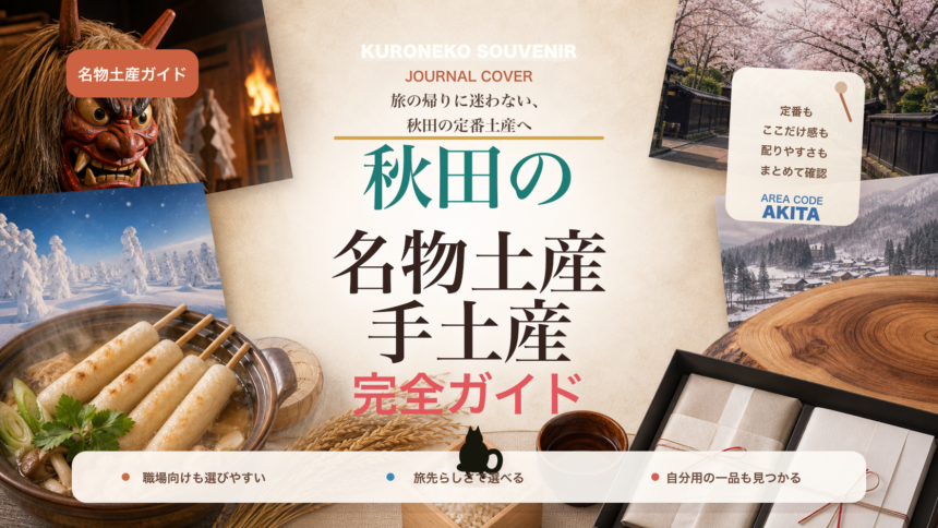 秋田の名物土産・手土産おすすめ完全ガイド｜迷ったらまずこれ