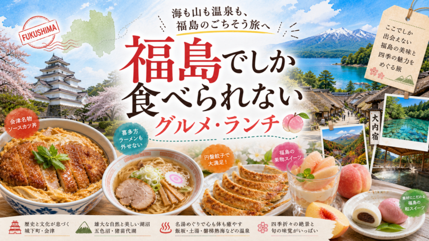 福島でしか食べられないグルメ・ランチ完全ガイド｜カテゴリ別に迷わず選ぶ