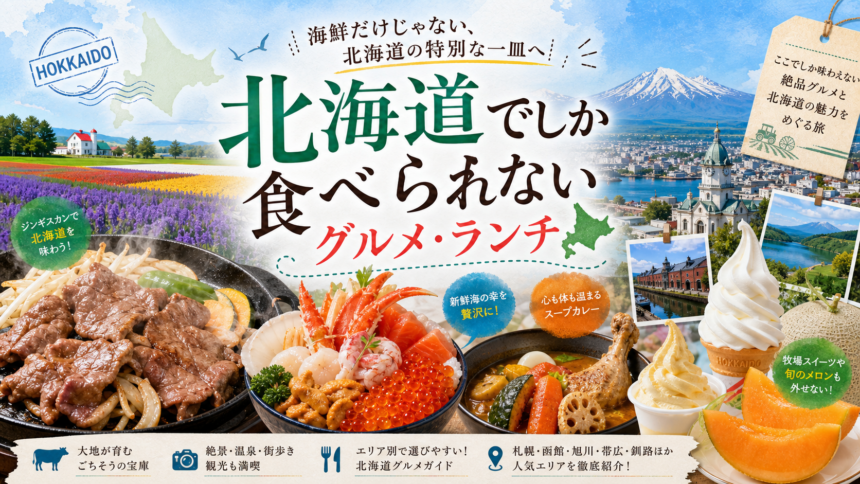 北海道でしか食べられないグルメ・ランチ完全ガイド｜カテゴリ別に迷わず選ぶ
