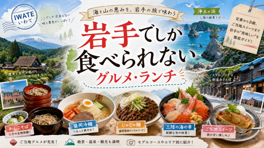 岩手でしか食べられないグルメ・ランチ完全ガイド｜カテゴリ別に迷わず選ぶ