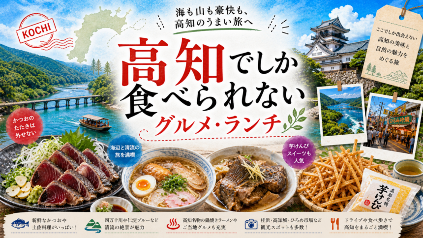 高知でしか食べられないグルメ・ランチ完全ガイド｜カテゴリ別に迷わず選ぶ