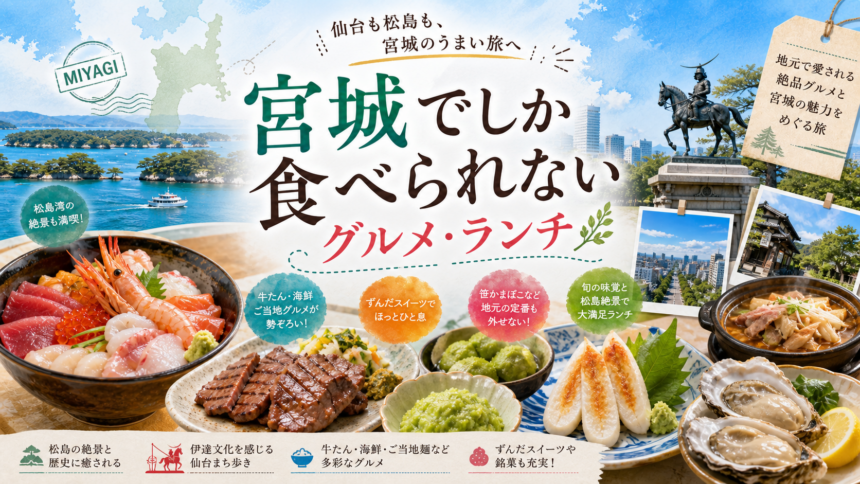 宮城でしか食べられないグルメ・ランチ完全ガイド｜カテゴリ別に迷わず選ぶ