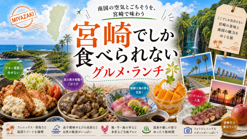 宮崎でしか食べられないグルメ・ランチ完全ガイド｜カテゴリ別に迷わず選ぶ