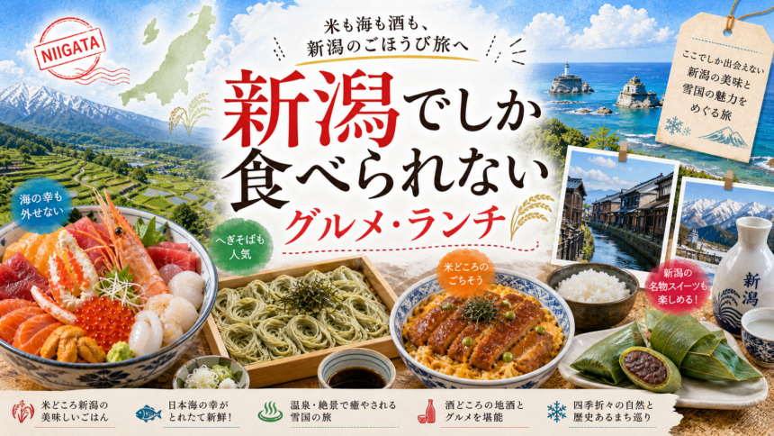 新潟でしか食べられないグルメ・ランチ完全ガイド｜カテゴリ別に迷わず選ぶ