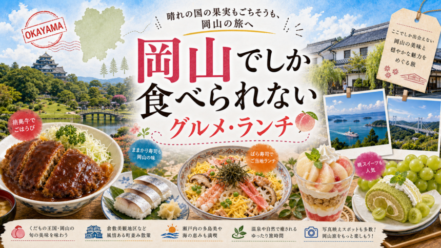 岡山でしか食べられないグルメ・ランチ完全ガイド｜カテゴリ別に迷わず選ぶ