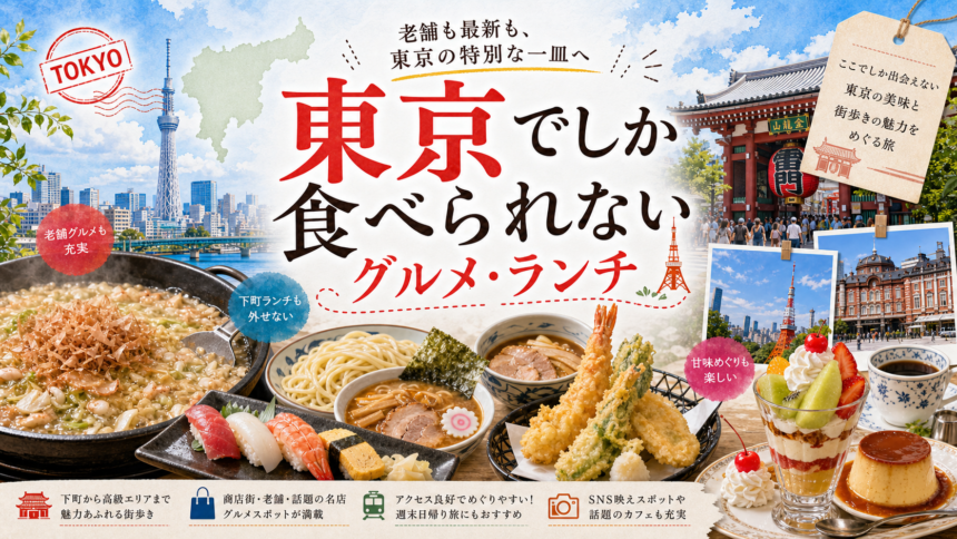 東京でしか食べられないグルメ・ランチ完全ガイド｜カテゴリ別に迷わず選ぶ