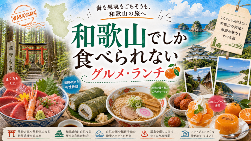 和歌山でしか食べられないグルメ・ランチ完全ガイド｜カテゴリ別に迷わず選ぶ