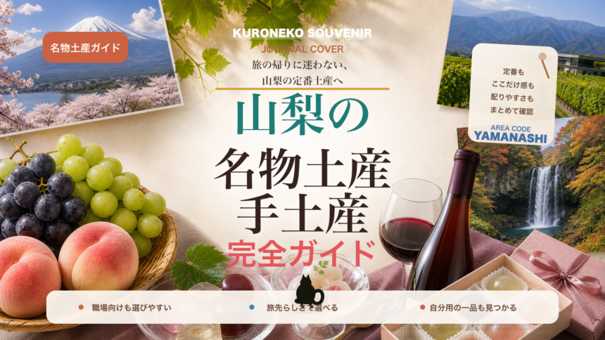 山梨の名物土産・手土産おすすめ完全ガイド｜迷ったらまずこれ