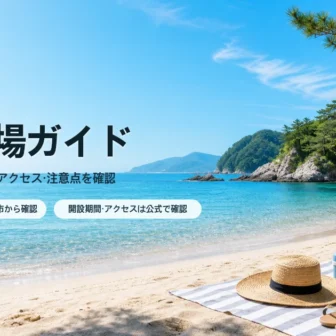 京都の海水浴場を選ぶ夏の抽象イメージ