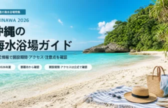 沖縄県内で海水浴場を公式情報から選ぶ夏の抽象イメージ
