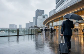 品川駅で出張客に向く雨の日ランチのアイキャッチ