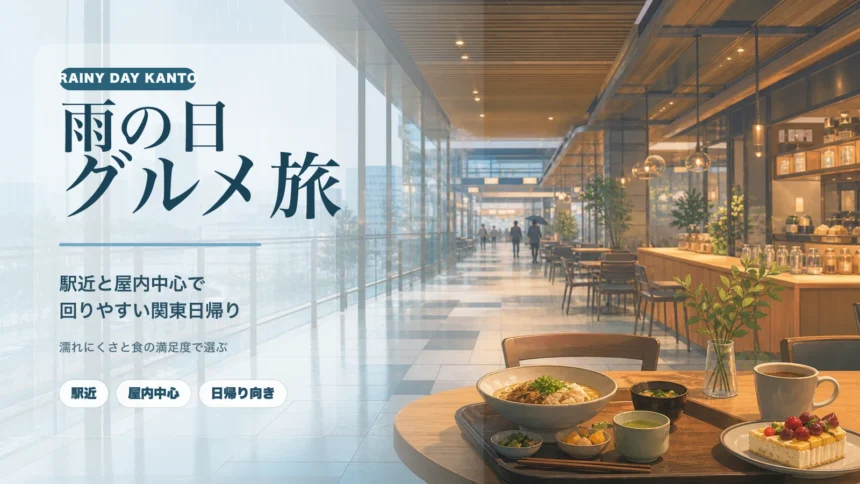 関東の雨の日グルメ旅｜駅近と屋内中心で満足しやすい日帰りの回り方のアイキャッチ