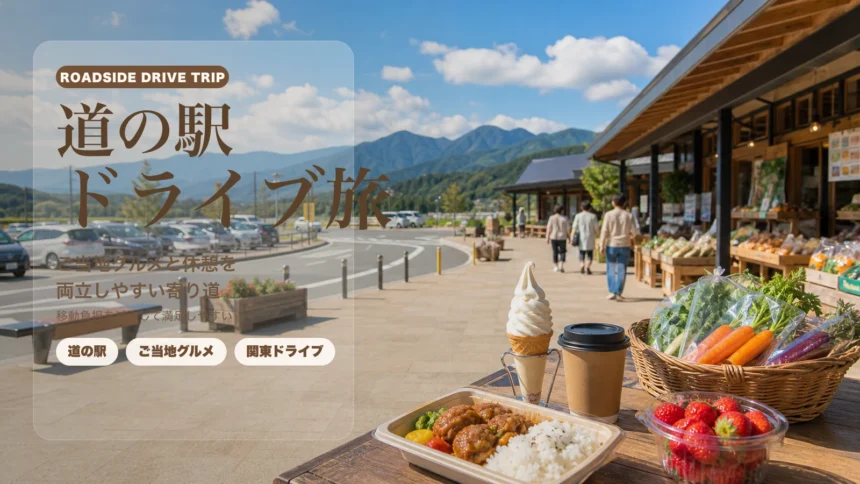 関東の道の駅ドライブ旅｜ご当地グルメと休憩を両立しやすい寄り道設計のアイキャッチ