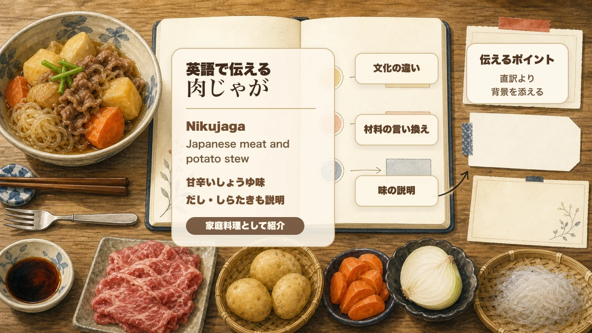 肉じゃがを英語で紹介するための翻訳と文化説明ノート
