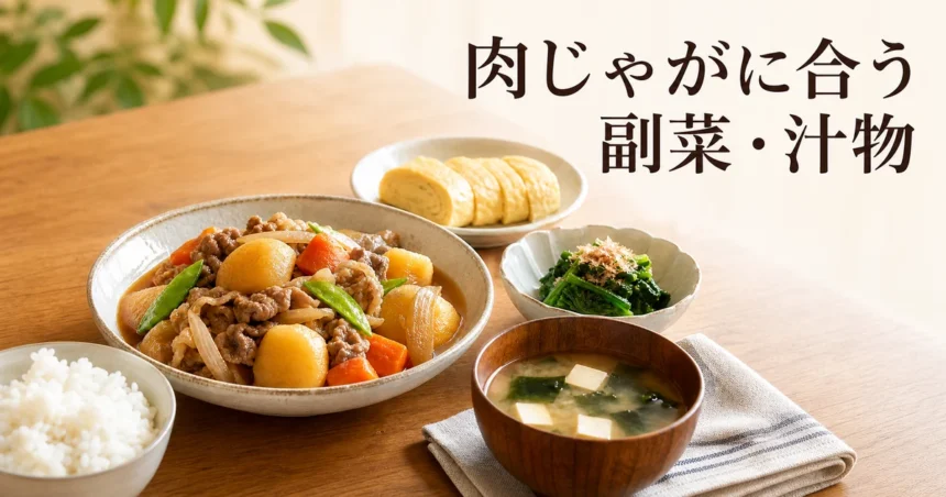 肉じゃがに合う副菜と味噌汁の献立例