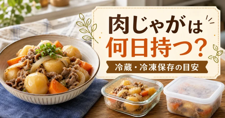 肉じゃがは何日持つかを示す冷蔵・冷凍保存のアイキャッチ
