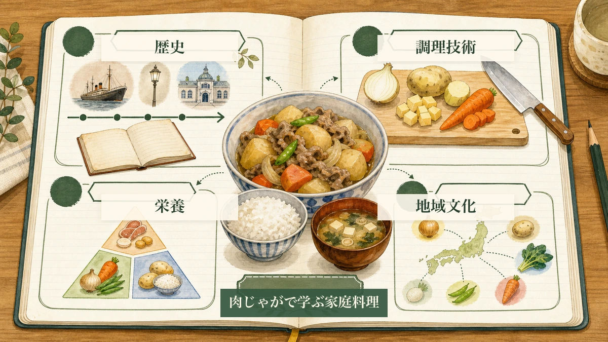 肉じゃがで学ぶ家庭料理の学習ノート