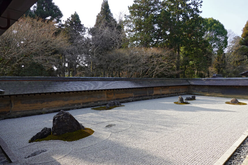 Ryoanji rock garden in Kyoto