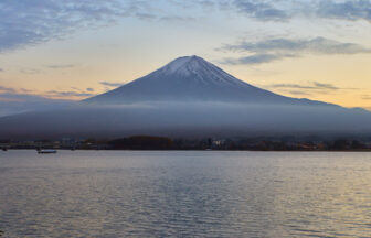 Mount Fuji viewed across Lake Kawaguchi