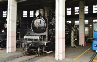 C57 steam locomotive at Kyoto Railway Museum