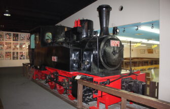 Oigawa Railway steam locomotive No.1275 at Plaza Loco in Shimada