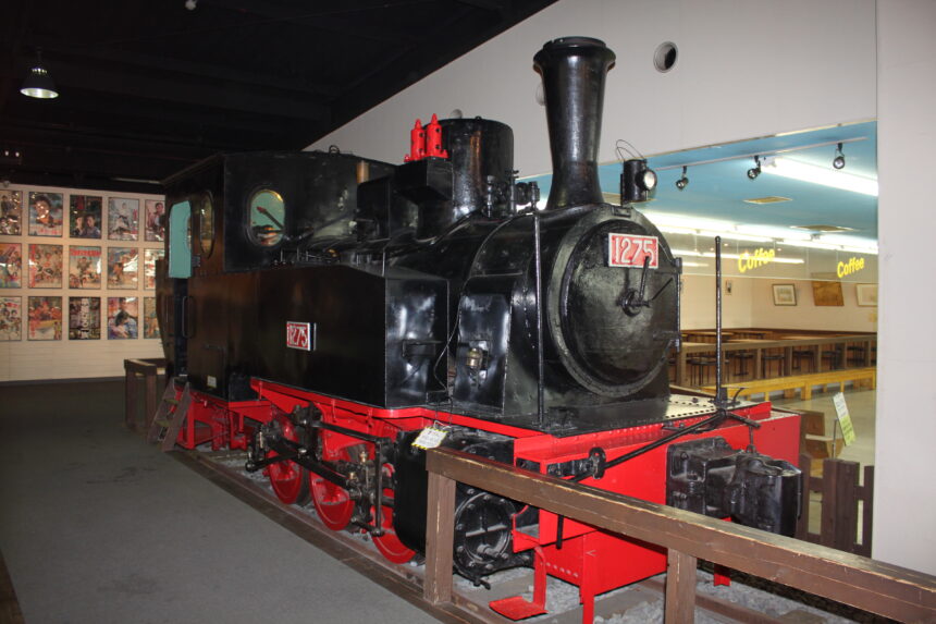 Oigawa Railway steam locomotive No.1275 at Plaza Loco in Shimada