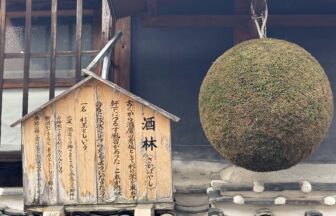 Sugidama cedar ball at a sake brewery in Kumamoto