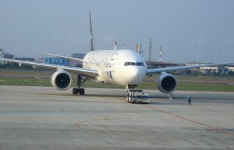 ANA aircraft on the apron at Matsuyama Airport