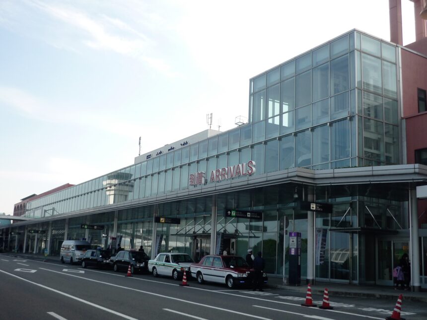 Exterior view of Nagasaki Airport terminal building