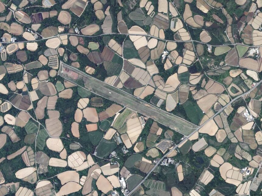Aerial view of Fukue Airport