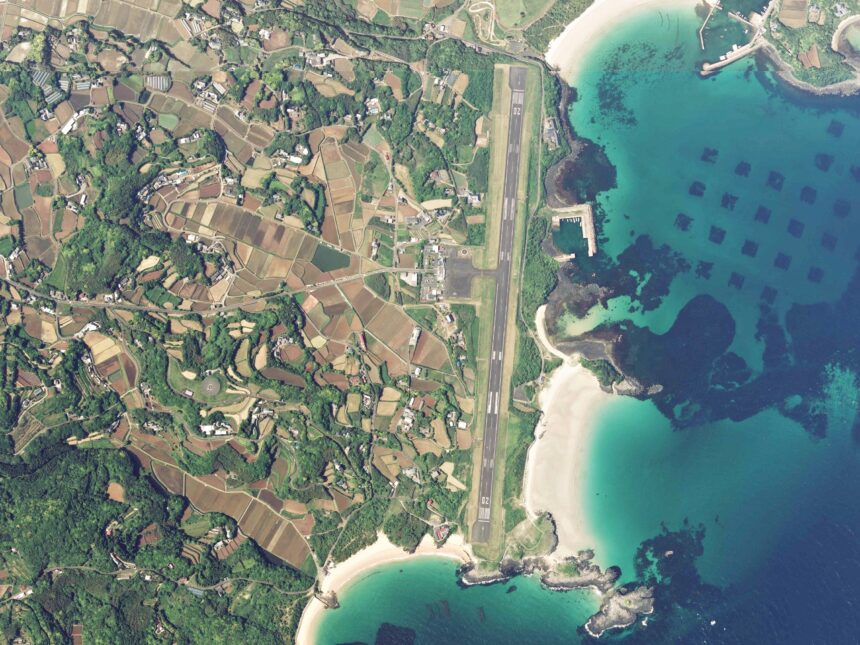 Aerial view of Iki Airport
