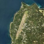 Aerial view of Oshima Airport