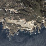 Aerial view of Kozushima Airport