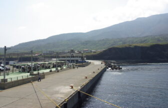 Miike Port on Miyakejima, part of the island's three-port ferry system