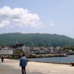 View from Motomachi Port on Izu Oshima