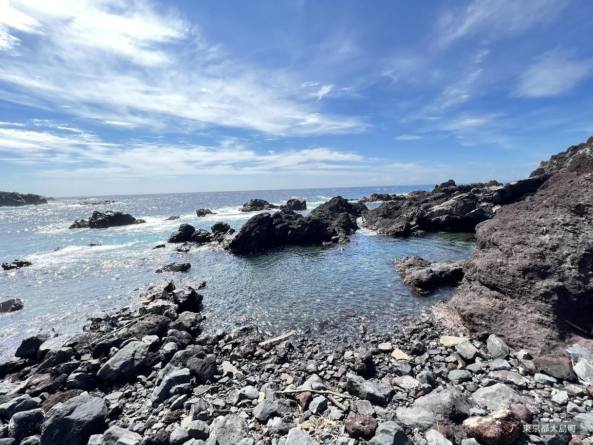 Rocky Oshima coast used as contextual coastal scenery