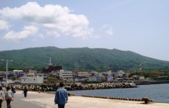 View from Motomachi Port on Izu Oshima