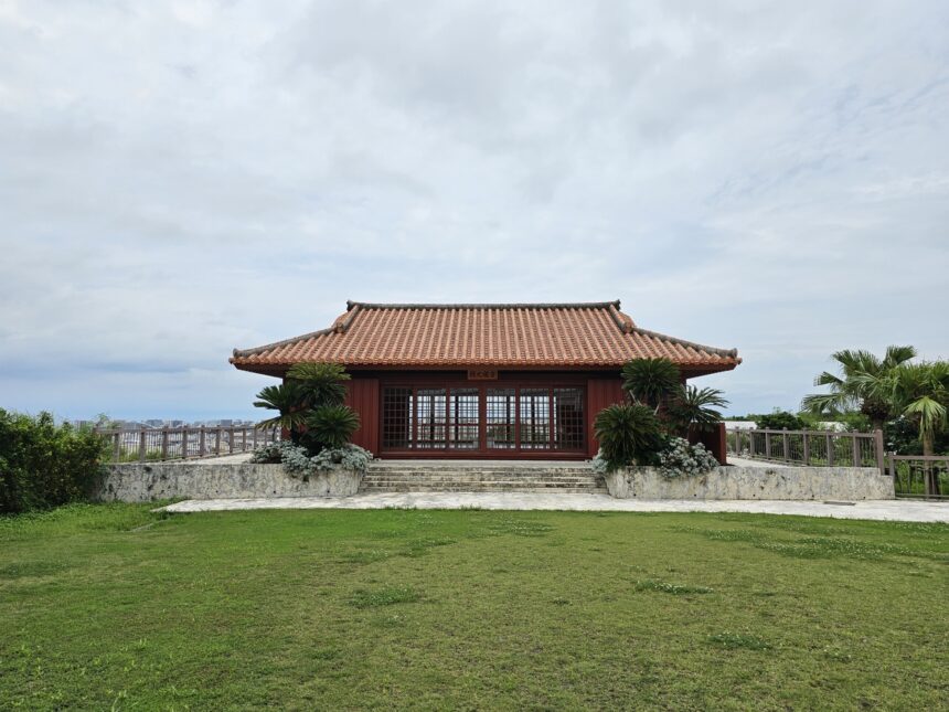 Traditional dojo interior at Okinawa Karate Kaikan