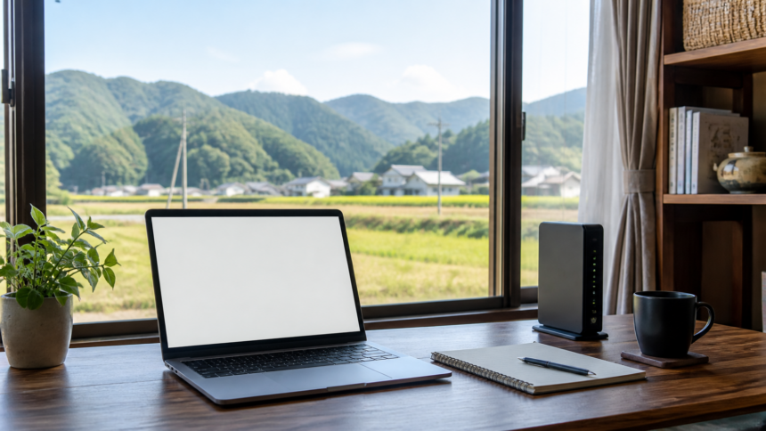 地方移住で現職テレワークを続けるためのPCと通信環境