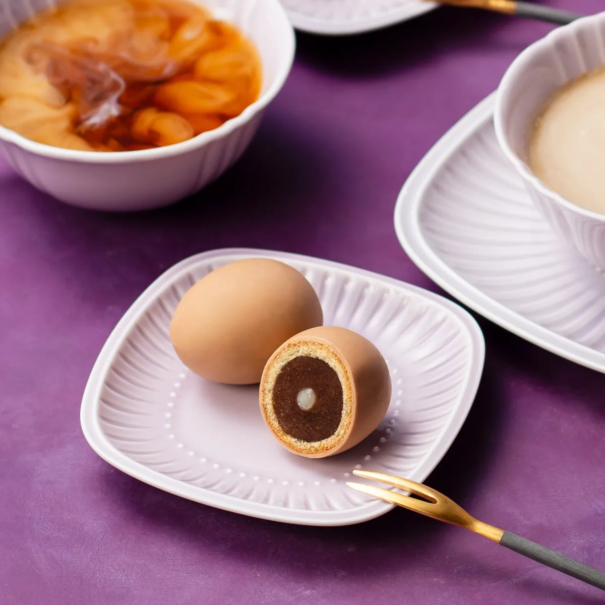 銀座たまや ミルクティーたまごのパッケージ
