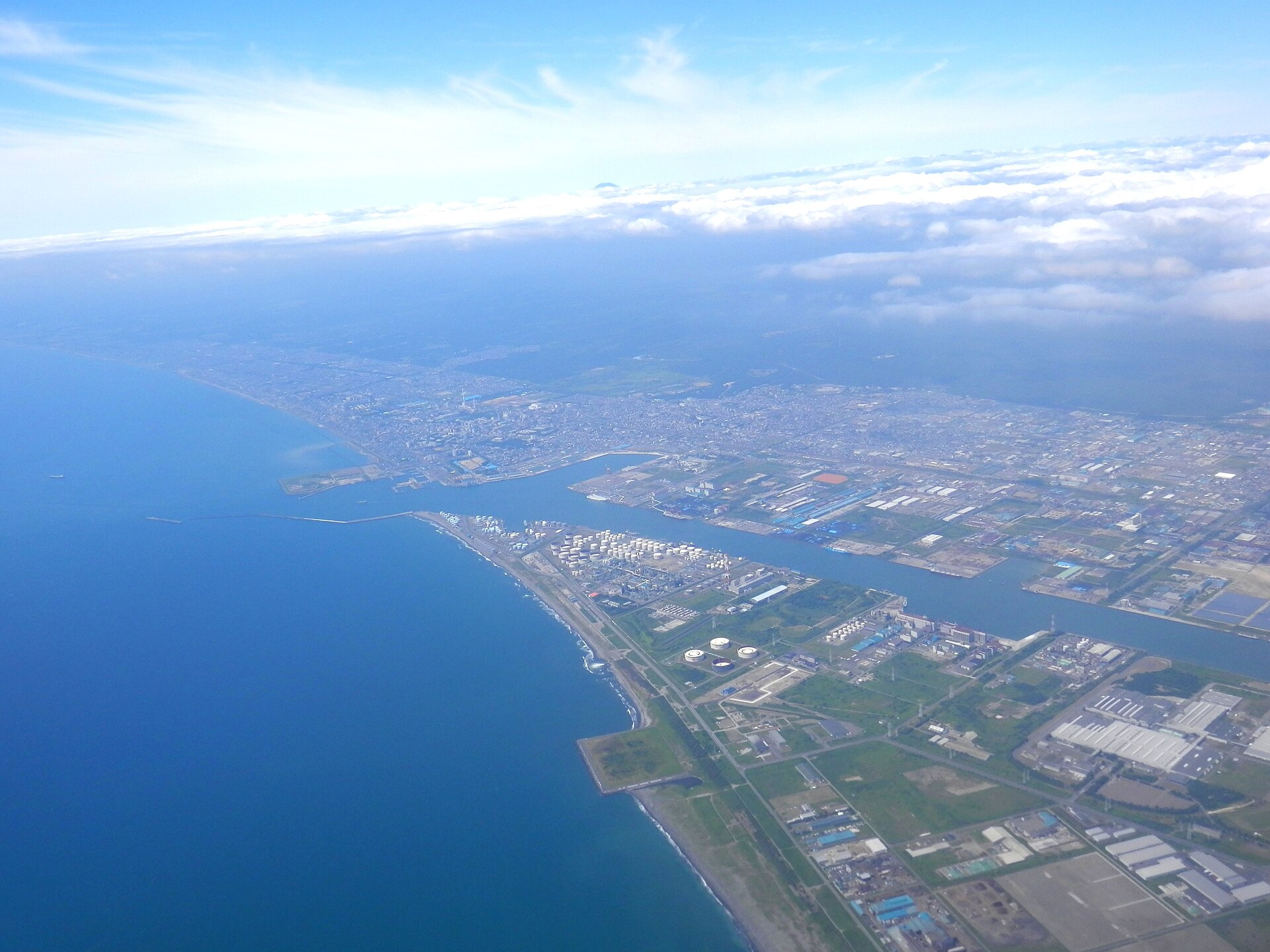 苫小牧港の風景