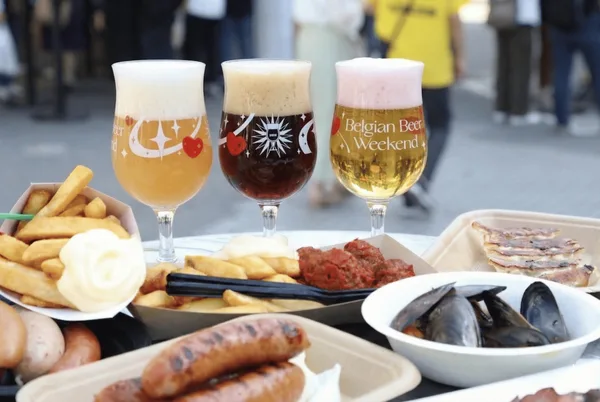 ベルギービールウィークエンドのビールとフード