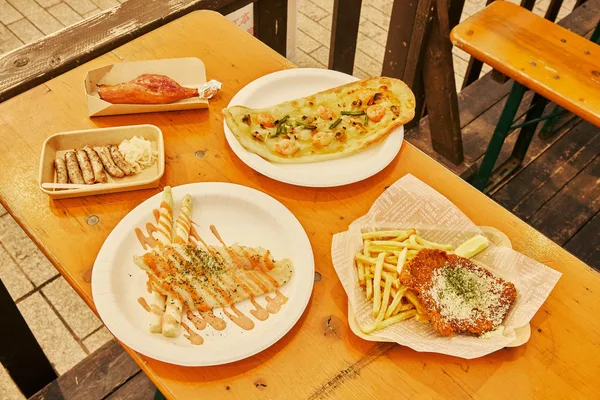 ヨコハマフリューリングスフェストのドイツ料理