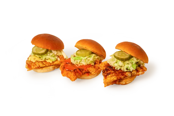 3種類のハングリィミニバーガー
