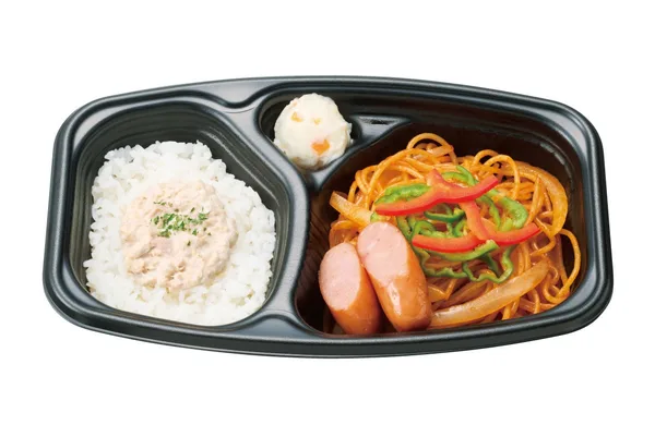 ツナマヨネーズごはんナポリタン弁当