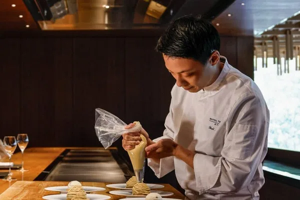HOTEL THE MITSUI KYOTOの京丹波栗アフタヌーンティーのドリンク・会場イメージ